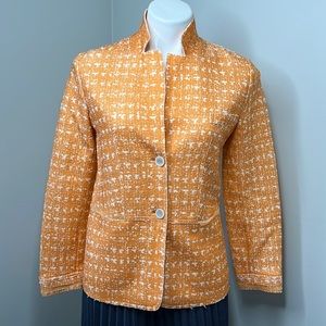 Lorena Antoniazzi wool/Linen Blend Blazer Jacket made in Italy size 44